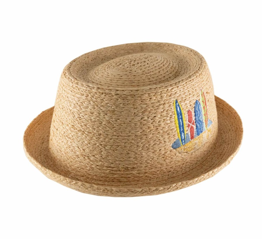 * | Stetson Surf Porkpie Rafia